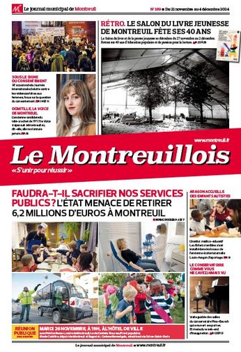 Le Montreuillois n°189 - du 21 novembre au 4 décembre 2024