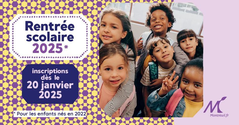 Inscriptions scolaires 2025 : parents, prenez date selon votre secteur d'habitation.