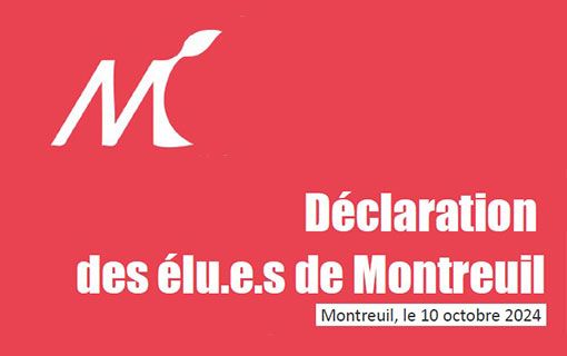 Expulsion du squat de la rue Gambetta Les élu·es de Montreuil, condamnent fermement cette expulsion qui ne fait qu'aggraver des situations déjà précaires et inacceptables